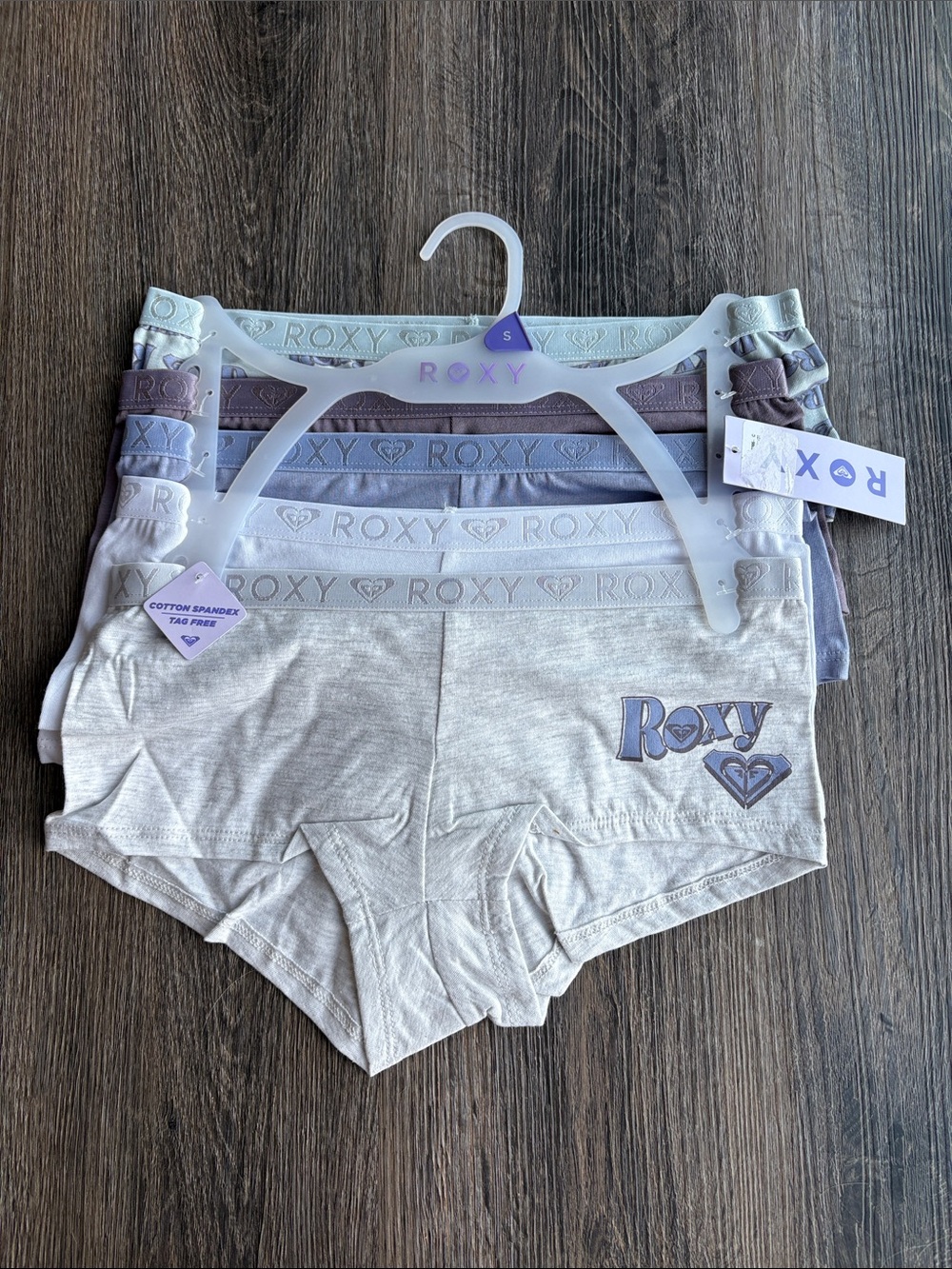 NWT Roxy 5-Pack Boyshort Panties